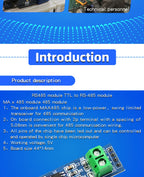 1PCS TTL to RS485 Module 485 to Serial Port UART Level Mutual Transfer Hardware Automatic Flow to the Control Board