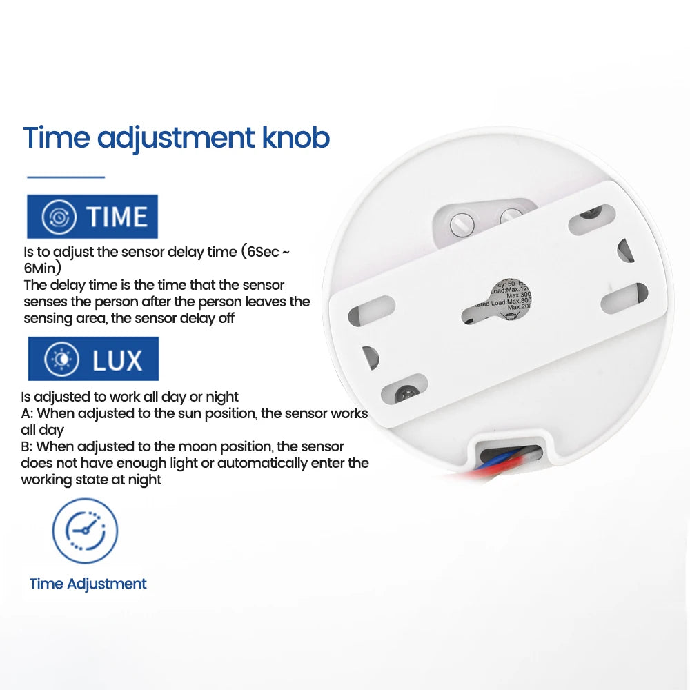 AC 85-265V Intelligent Human Infrared Sensor Switch Ceiling Mini Sensor 802 Ceiling Sensor Switch