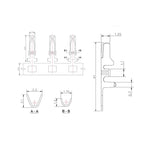 50Pcs HY2.0 Plastic Shell 2.0mm Pitch With Buckle Lock Connector 2P/3P/4P/5P/6P/7P/8P/10Pin