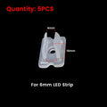 LED Strip Fix Clips Holder Connector Accessories For Fixing 2835 Neon Light 6mm 8mm 12mm 15mm 220V Flexible COB Plastic Buckle