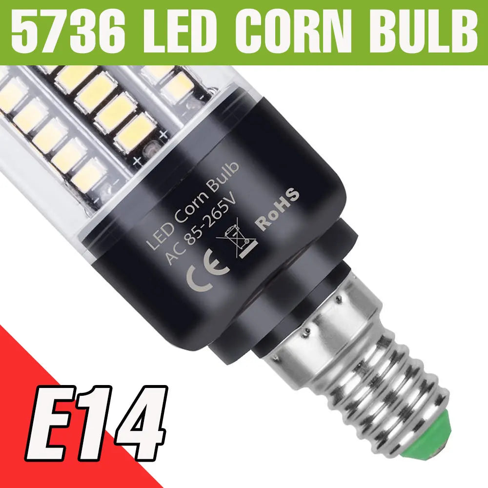 30W LED E27/E26 Corn Light Bulb E14 Chandelier Lamp B22 Ceiling Bulbs AC 85-265V No Flicker For Home Living Room Cold/Warm White