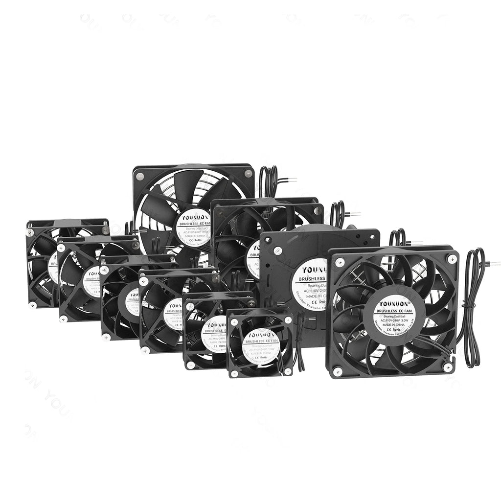 1PCS EC Brushlee Fan 6025/8025/9225/12025/12038/12032 AC 110V 115V 120V 220V 240V Cooling Cooler Fan