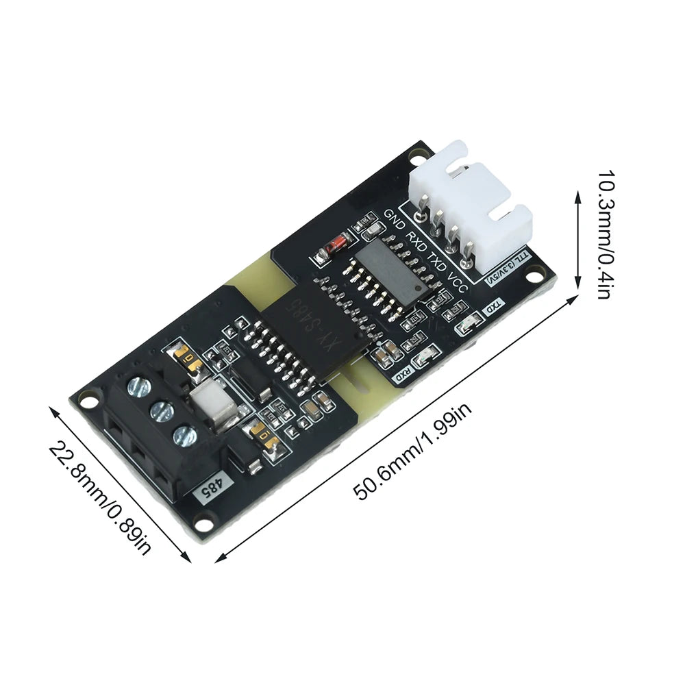 DC 3-5.5V Industrial-Grade Isolated TTL to RS485 Converter Module Automatic Data Flow Control for RS485 to TTL Signal Conversion