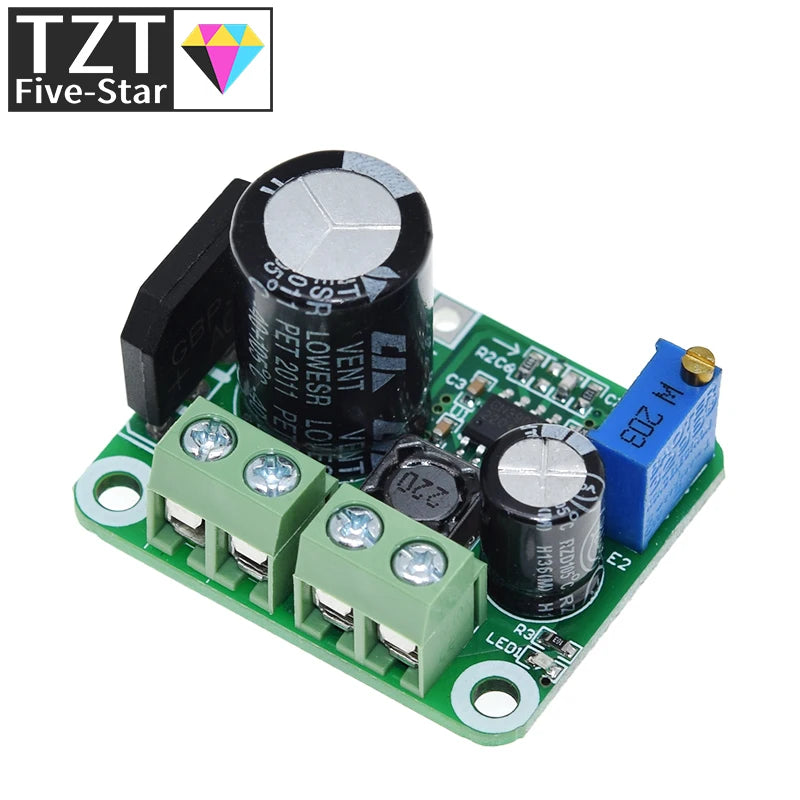 TZT AC-DC Buck Step-down Converter Adjustable Power Supply Module 2A AC 5-20V DC 5-32V Output 3.3-18V Regulated Rectifier Filter
