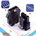 10Sets Micro-Fit 3.0 MM Receptacle Housing + Plug Shell Panel Mount Ear + Male Female Crimp Terminal 2 3 4 5 6 7 8 9 10 Circuits