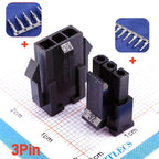 10Sets Micro-Fit 3.0 MM Receptacle Housing + Plug Shell Panel Mount Ear + Male Female Crimp Terminal 2 3 4 5 6 7 8 9 10 Circuits