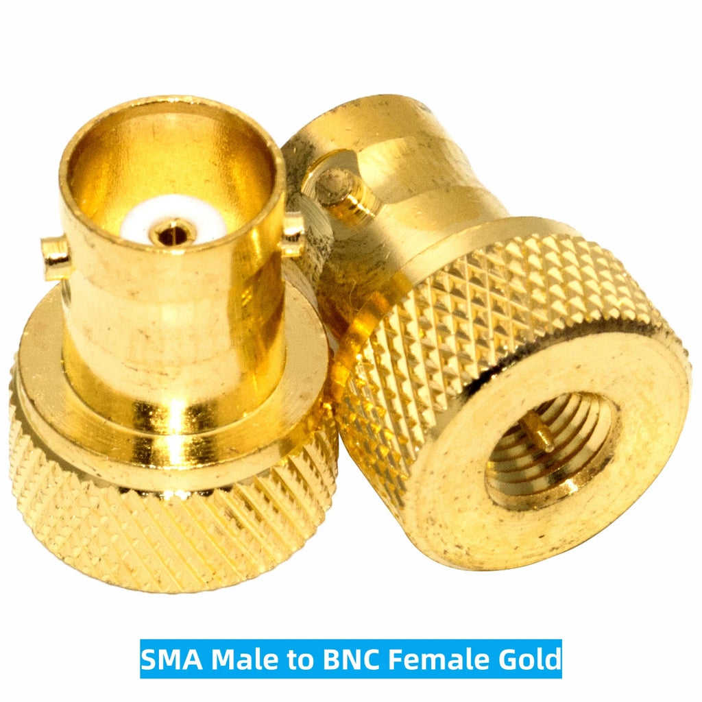 SMA to BNC Adapter SMA Male Plug to BNC Female M/F Radio Antenna Connector RF Converter M/F Radio Antenna Adapters Kit Coaxial