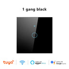 Work With Tuya WiFi Smart Touch Wall Switch RF433MHz 1/2/3/4 Gang Touch Sensor for LED Light Voice Control Alexa And Google Home