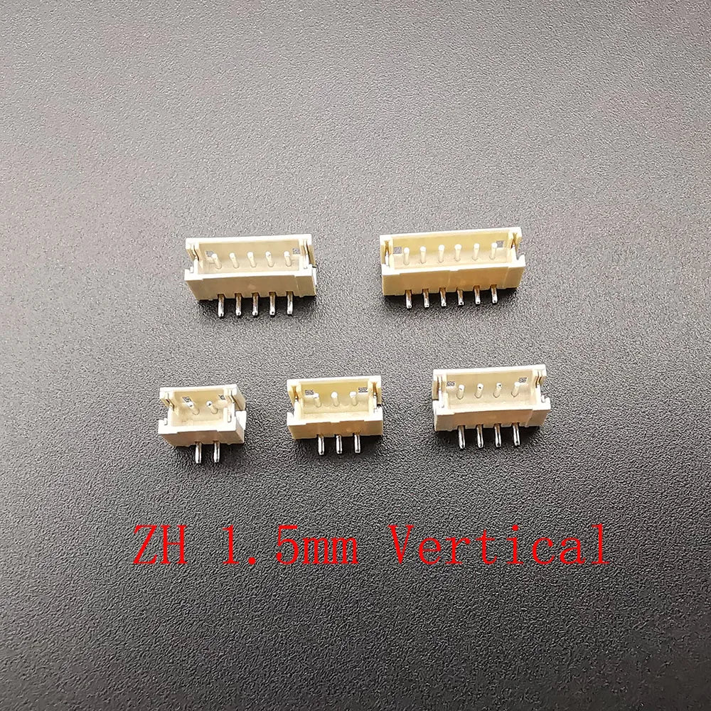 10Pcs JST XH 2.54/PH 2.0/ZH 1.5/1.25mm / SH 1.0mm Pitch Male Plug Pin Header Socket Horizontal/Vertical SMD Connector 2/3/4/5/6P