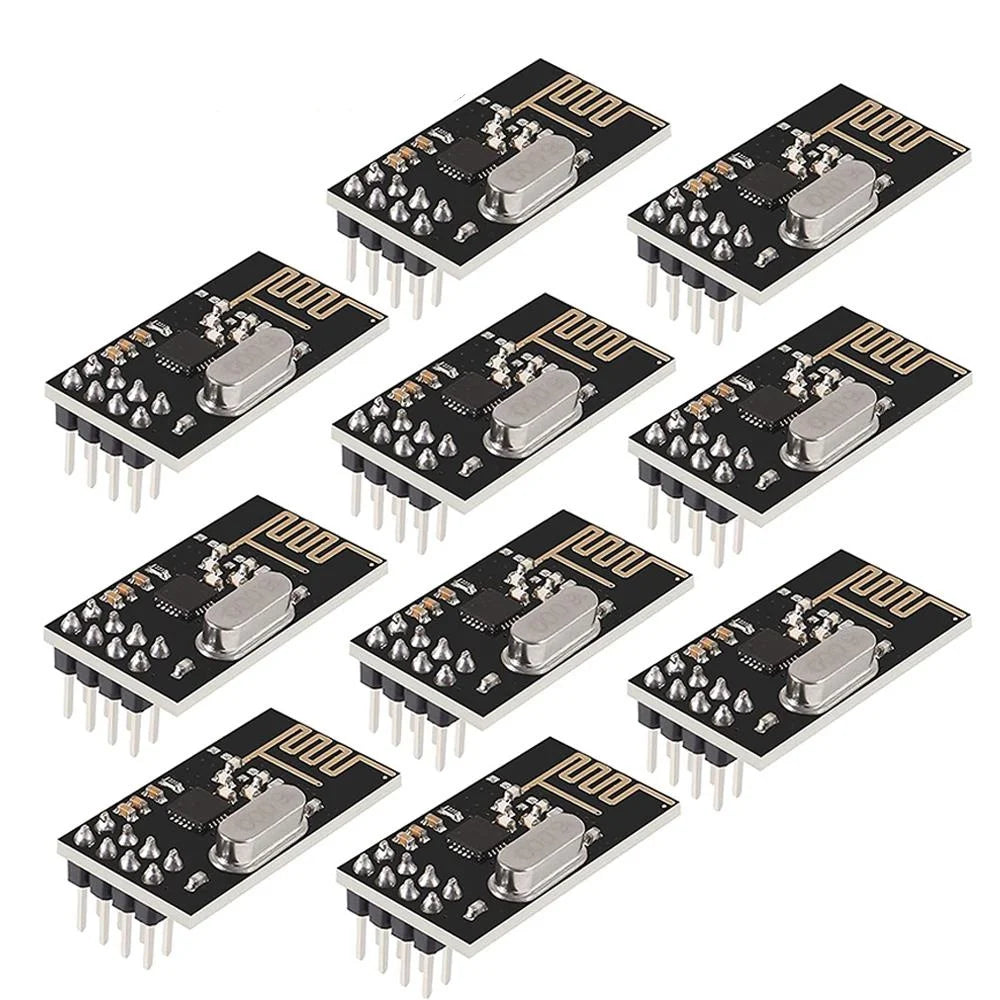 XCW 1-10PCS NRF24L01 2.4GHz 2Mbit/s Wireless Data Transmission RF Transceiver Module Board 1.9-3.6V For Arduino DIY