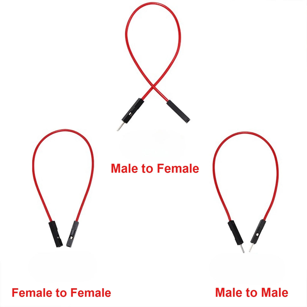10pcs Silicon Du Bang 2.54mm 1P Soft High Temperature Resist Cable Male Female 26AWG For DIY Arduino Breadboard Black White