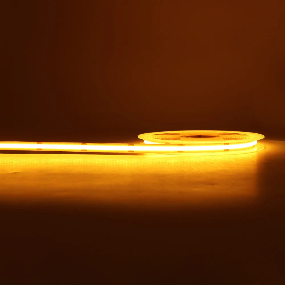 COB LED Strip Light 12V 24V 3mm 5mm 8mm 10mm PCB LED Strip Ice Blue/Green/Red/Yellow/2700K/3000K/4000K/6000K COB LED Tape Decor