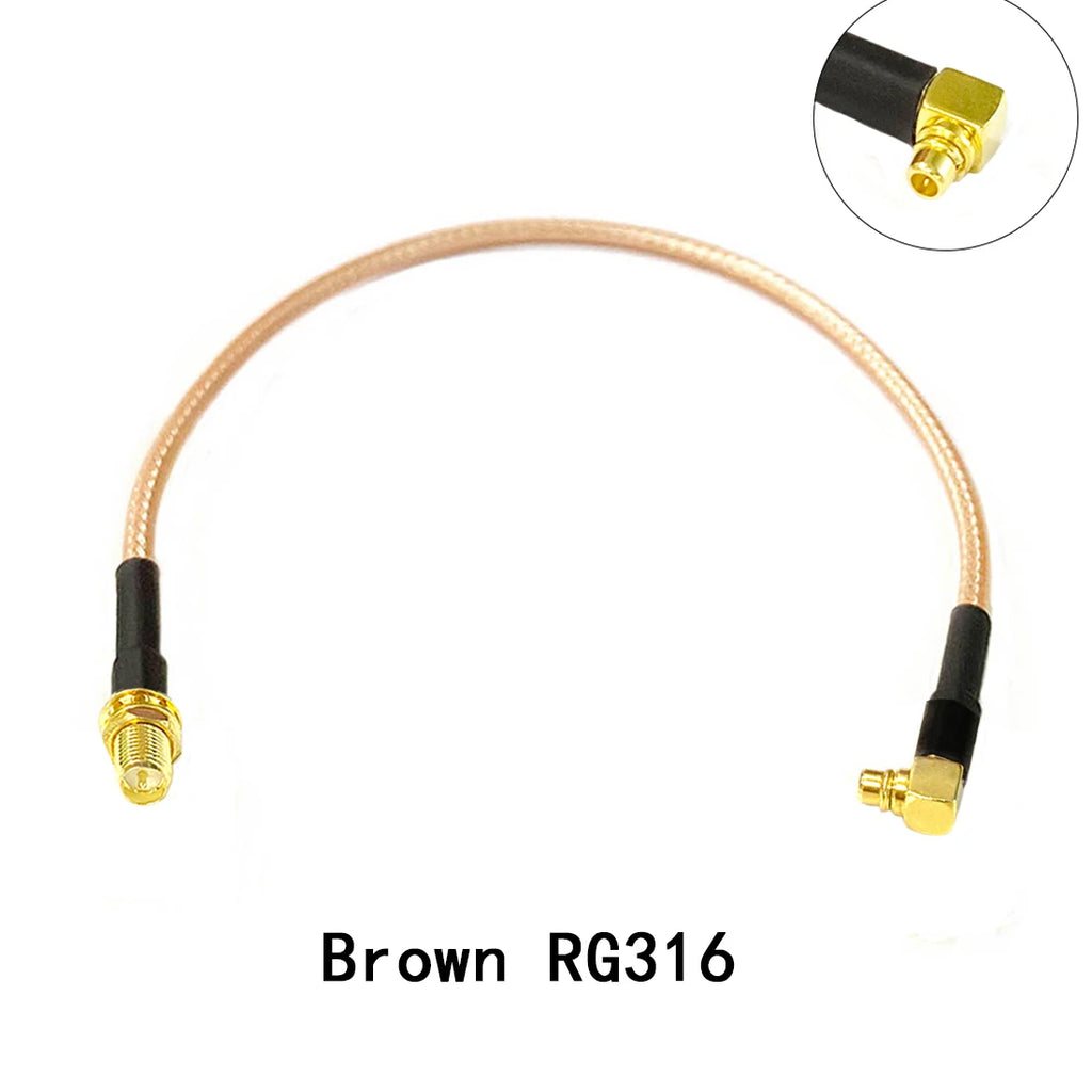 RP SMA Female Switch MMCX Male Right Angle Pigtail Cable RG316 RG174 RG178 15cm 6" Wholesale Fast Ship