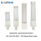 1pc 3W 4W 5W G23 GX23 2G7 LED Bulb Horizontal Side Plug Ceil CFL PL-S 7W-13W Replacement 3000/4000K/6000K Plug Saving Light Lamp