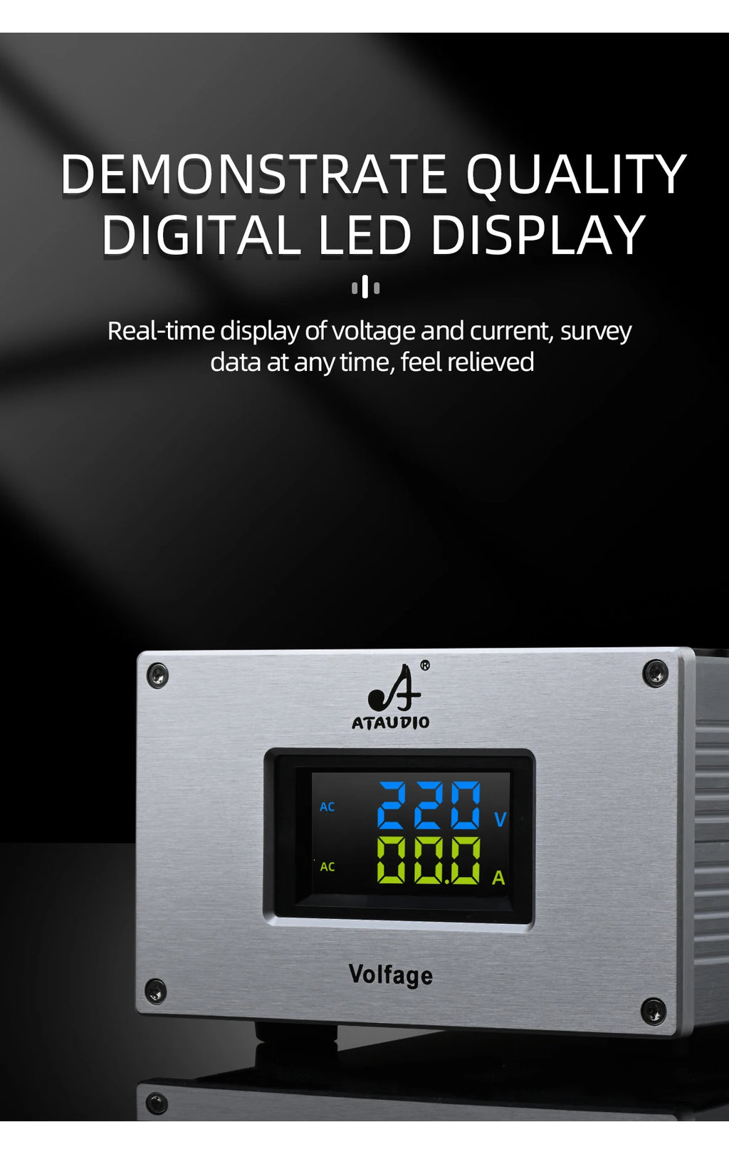 ATAUDIO HIFI Audio Noise AC Power Filter Power Conditioner Power Purifier Surge Protection with US Outlets Power Strip