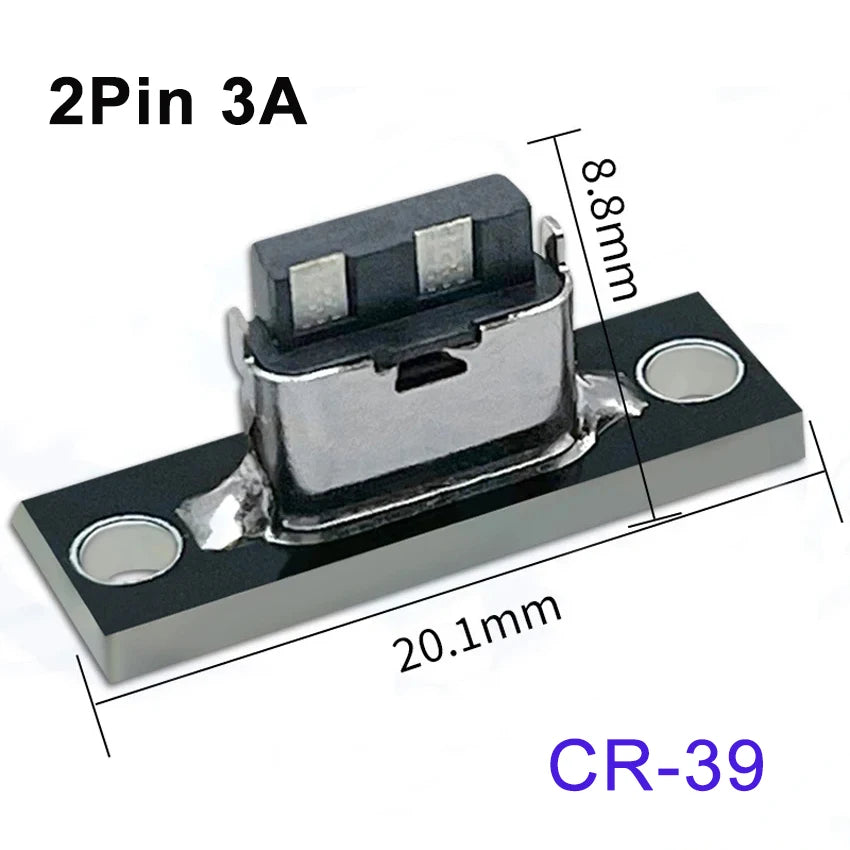 1-10pcs USB 3.1 Type C Socket With Screw Fixing Plate Type-C USB Jack 3.1 Type-C 2Pin 4Pin 5Pin 6Pin Female Connector Jack