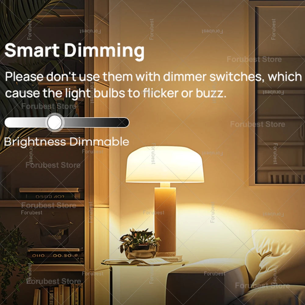 Tuya Smart LED Light Bulb E27 RGB CW 15W 20W WiFi Bluetooth Led Lamp Home Decor Lighting 220V 110V For Alexa Amazon Google Voice