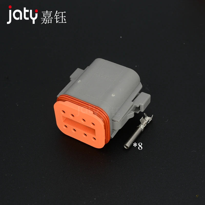 Deutsch Waterproof Connector with Fixed Flange Plug DT04-2P-L012 DT04-4P-L012 DT04-6P-L012 DT04-8P-L012 DT04-12P-L012 DT06-2S