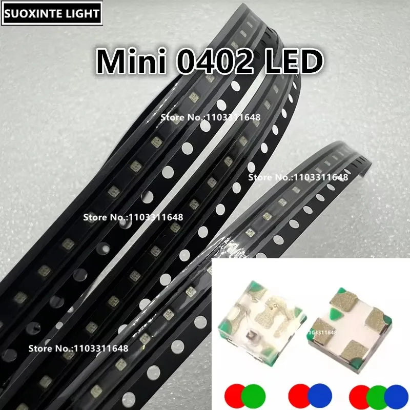 Mini 0402 SMD LED, Red True-green, Red-blue, RGB-Common Anode, 1010 Light Emitting Diode Lamp Beads