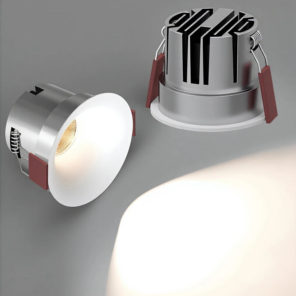 Recessed Curved Seamless LED Ceiling Light 3CCT/ Tuya BLE/ Zigbee/ Matter/ All Aluminum LED Spot Downlight