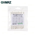 0201 0402 0603 0805 1206 1% 5% SMD Resistor Assorted Kit 1R-1M 10K 100K 1K 100R Resistance Set DIY