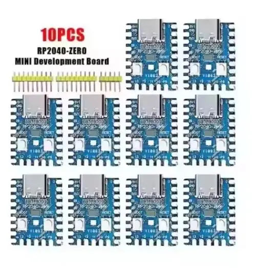 1-10PCS RP2040-Zero RP2040 for Raspberry Pi Microcontroller PICO Development Board Dual-core Cortex M0+ Processor 2MB Flash XCW