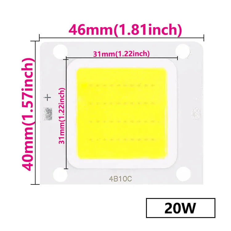10Pcs Super Power LED Chip 100W 70W 50W 30W 20W 10W 27-36V For Floodlight Spotlight Bulbs Diode LED Ceiling Light Lamp Source