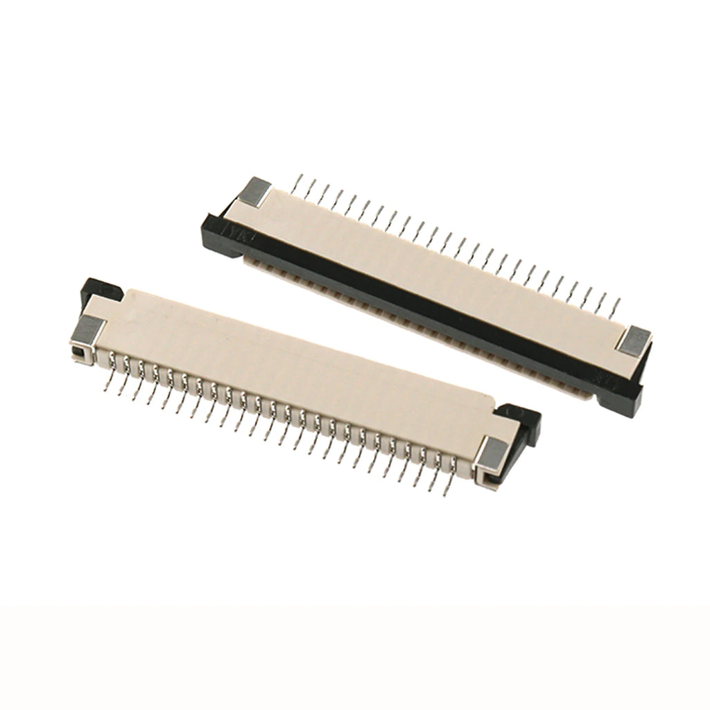 5pcs 1.0mm Pitch FPC Flat Flexible Cable FFC Connector 4P 5 6 7 8 9 10 12 14 16 20 22 24 26 28 30P 32 34 36 40P Top Contact SMT