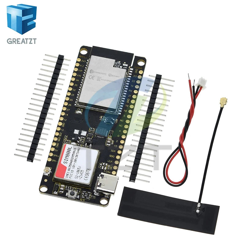 GREATZT TTGO T-Call V1.3 ESP32 Wireless Module SIM Antenna SIM Card SIM800L Module And GSM/GPRS Antenna for arduino