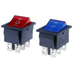 1PCS KCD4 Rocker Switch Power Switch ON-OFF-ON 3 Position 6 Electrical equipment With Light Switch 16A 250VAC/ 20A 125VA