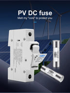 TOMZN 1P 2P DC Fuse Holder 10*38mm High Voltage Solar PV 1100V TOPV-30 Base Photovoltaic System Protection Protector GPV