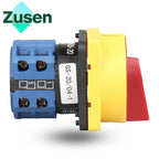 Zusen Cam Switch LW26GS-20/04-1 690V 20A Universal Lock Rotary 4 Poles 8 Terminals OFF-ON 2 Position