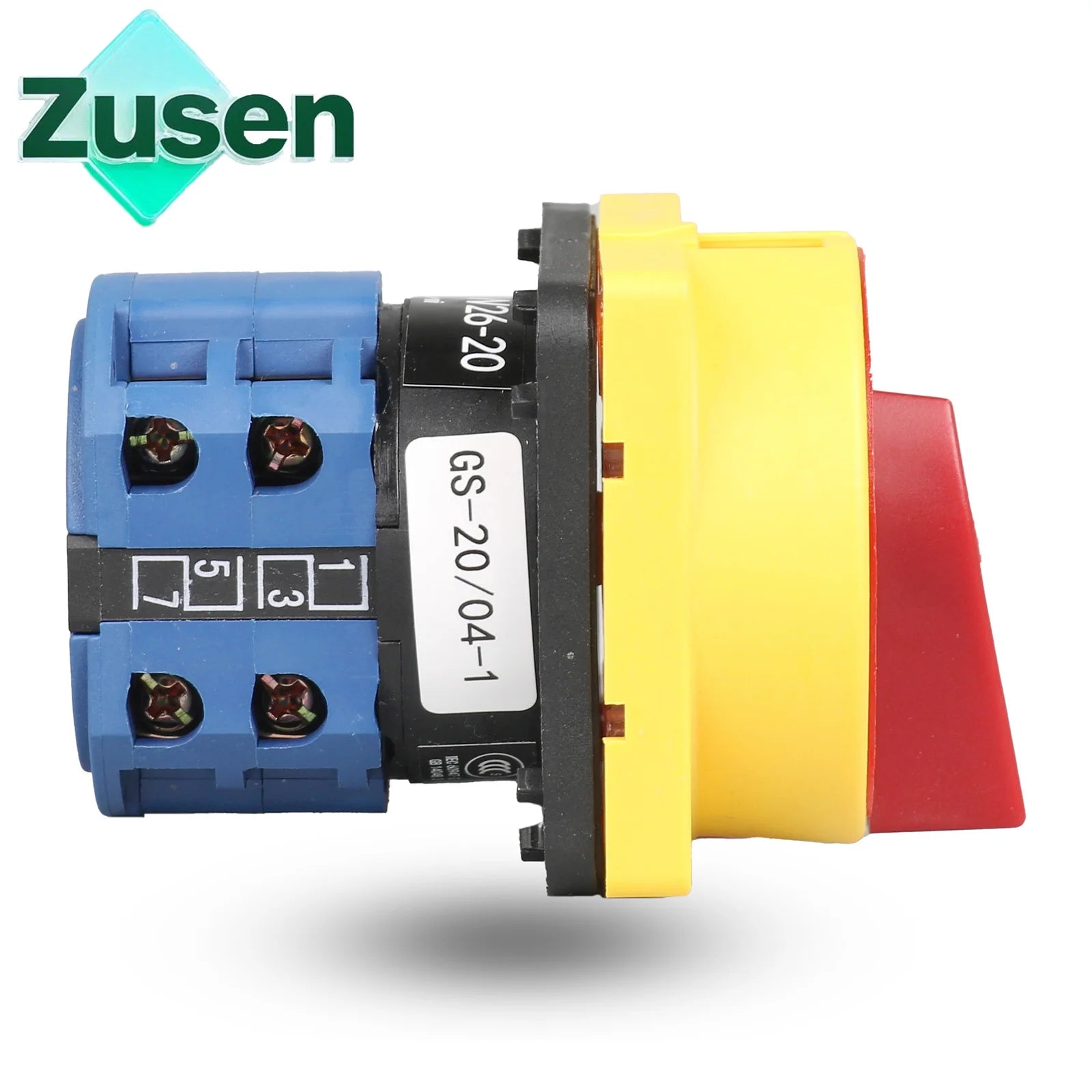 Zusen Cam Switch LW26GS-20/04-1 690V 20A Universal Lock Rotary 4 Poles 8 Terminals OFF-ON 2 Position