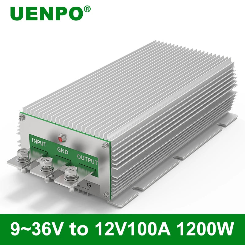 UENPO Wide Voltage Input 9-36V to 12V28V13.8V24V50A60A Voltage Regulator 30-60V to 36V DC Power Converter Inverter Transformer