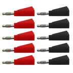 10pcs 4MM Stackable Banana Plug Copper Nickel Plated Soldering Electrical Connector
