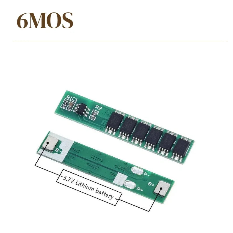 10PCS 1S 7.5A/10A/15A 3.7V Li-ion 3MOS 4MOS 6MOS BMS PCM Battery Protection Board PCM for 18650 Lithium Lion Battery