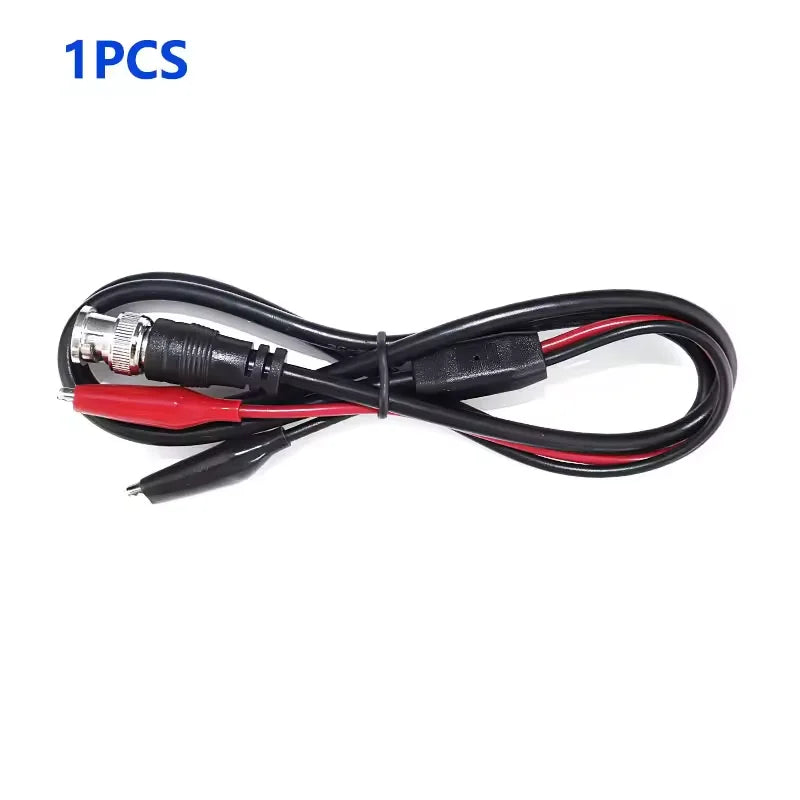 Digital Oscilloscope BNC Probe Test Leads Coaxial Q9 Male Plug to Dual Alligator Crocodile Clip Test Line Cable HT324