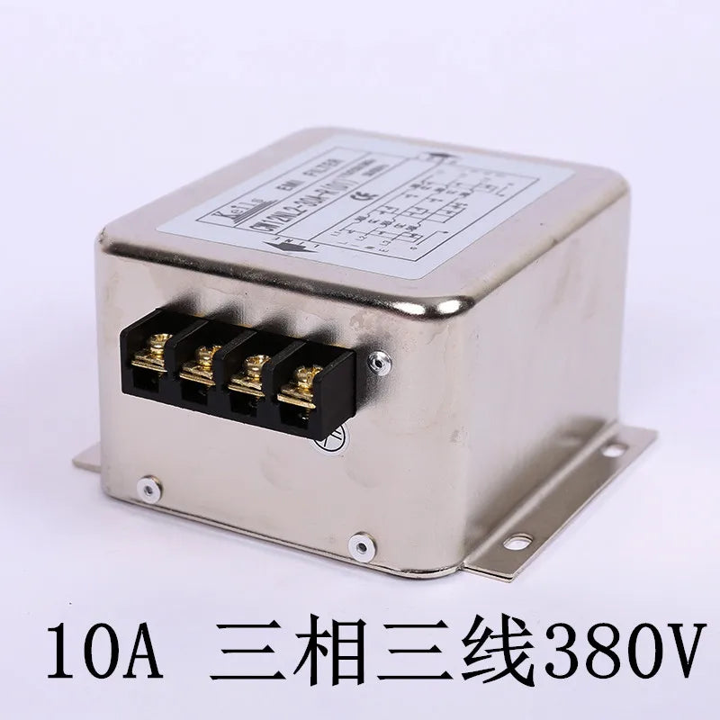 Power EMI Filter CW12B-40A/30A/20A/10A-R Three-phase Three-wire 380V Terminal Block Power Purifier
