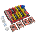 CNC Shield DRV8825 V3 V4 Engraving Machine 3D Printer/ A4988 Driver Expansion Board For Arduino + NANO 3.0 UNO R3 With USB Cable