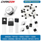 2N6284 TIP102 13005 13007 13009 13003 2SD882 BD136 BC640 BF423 B772 TO-3 TO-220 TO-126 TO-92 NPN PNP Darlington Power Transistor