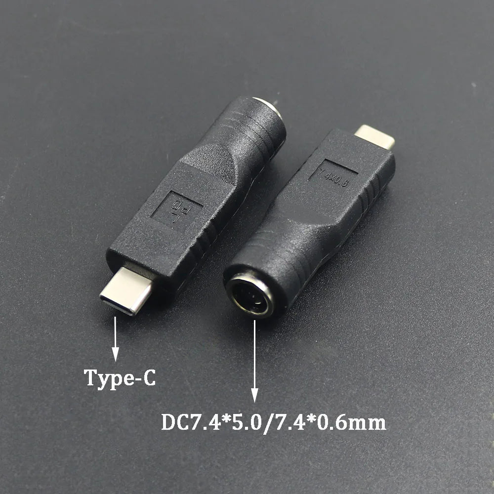 PD USB Adapter C Type C Male To 4.0*1.7 5.5*2.1 5.5*2.5 7.4*5.0 7.9*5.5mm Female Plug Converter DC Power Jack Connector