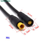  M6/M8 1 male to 2 female 2/3/4/5/6 pin Ebike DC splitter sensor Connector 40CM Cable Electric Bicycle Butt Joint ebike Plug