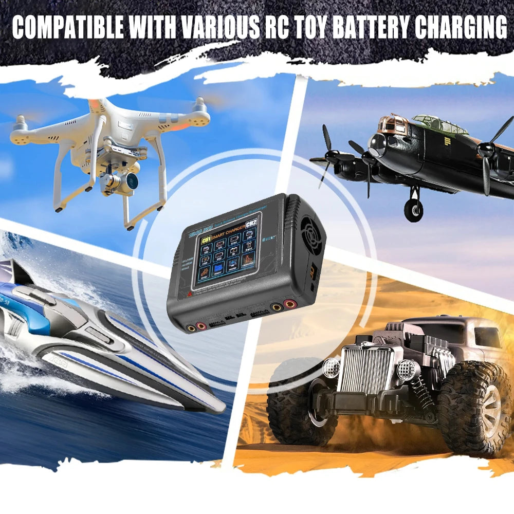 HTRC T240 LIPO balanced charger DUO AC 150W DC 240W 10A Touch Screen Dual Channel Battery Balance Charger Discharger