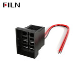 FILN 30A/220V Heavy Duty 4 Pin DPST IP67 Sealed Waterproof T85 Auto Boat Marine Toggle Rocker Switch with LED 12V 220V 30x22