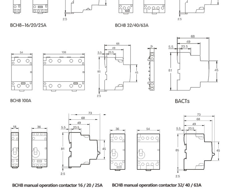 Ac Contactor 220V Din Rail Modular Single Phase 16A 25A Mini 24V 220 V 2No 2Nc 110V Electric 230V Silent Electronic Relay Rele D