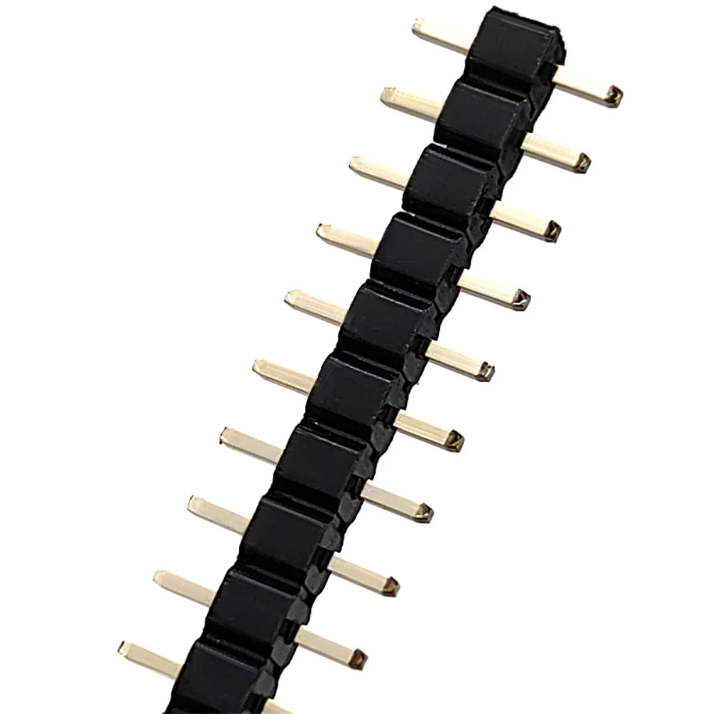 100pcs 2.54mm Short Low Profile L7.5/8.5/9.5/10.5mm 1x2/3/4/5/6P Straight Single Row 0.8U Gold PCB Connector Male Pin Header