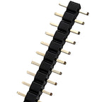 100pcs 2.54mm Short Low Profile L7.5/8.5/9.5/10.5mm 1x2/3/4/5/6P Straight Single Row 0.8U Gold PCB Connector Male Pin Header