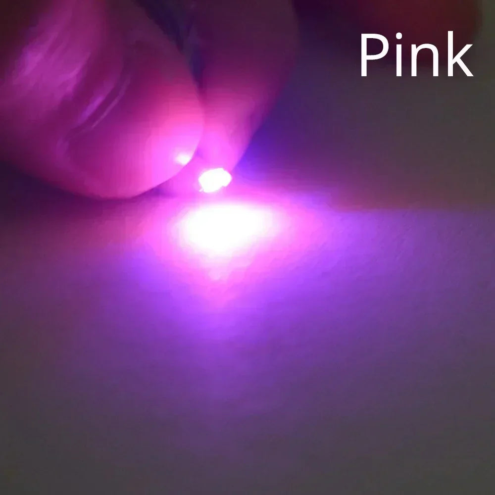 100PCS 5050 0805 LED SMD SMT Chip Red Yellow Green White Blue Orange Purple Pink RGB Emitting Diode Light 3.3V Voltage Neon Lamp