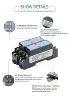 BST-I AC Current Transducer 0-1A 5A 10A to 4-20mA 0-10V Output Voltage Signal Converter