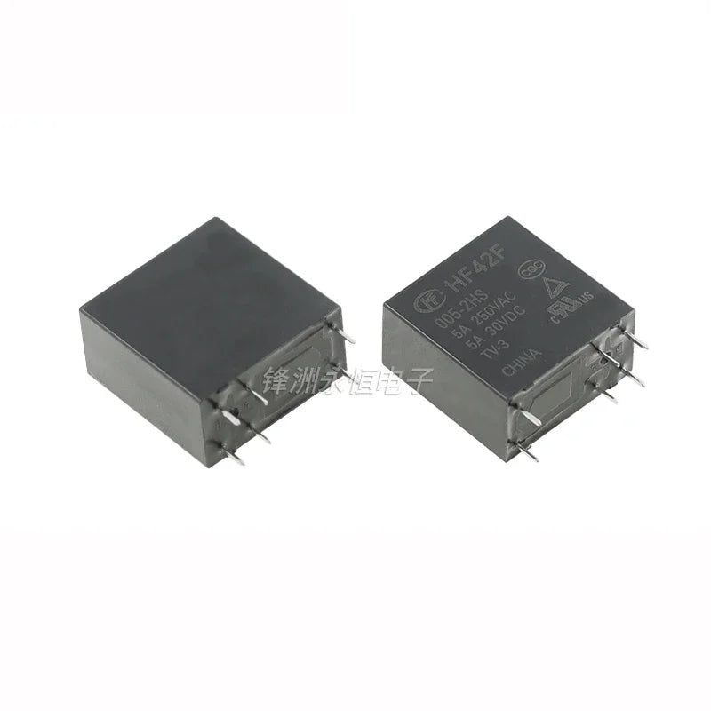 5Pcs HONGFA Relay HF42F-005-2HS HF42F-012-2HS HF42F-024-2HS 6Pin 5A Compatible FTR-F4AK024T F4AK012T 5V 12V 24V Power Relay